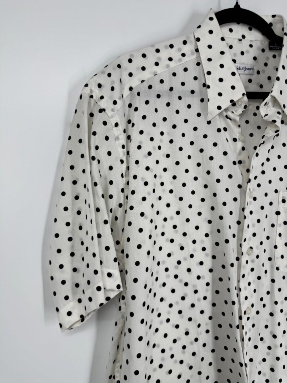 Bullock & Jones Polka Dot Short Sleeve Shirt - Size XL - Picture 4 of 9